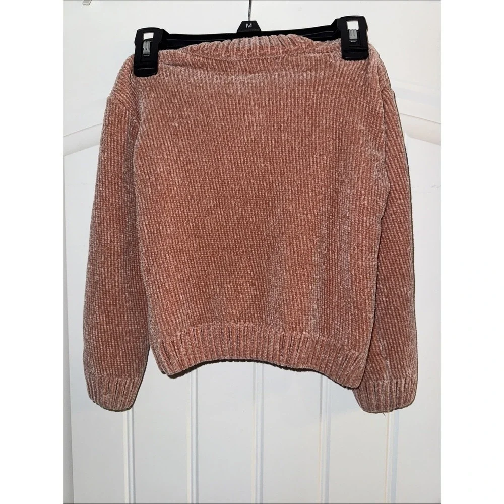 DKNY Girls Soft Sweater 4T Coral Color